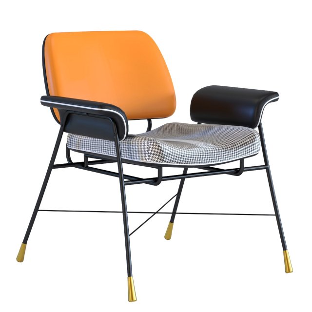 chair with armrest palma 3D Model .c4d .max .obj .3ds .fbx .stl .blend 
