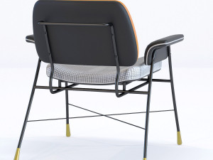 chair with armrest palma 3D Model
