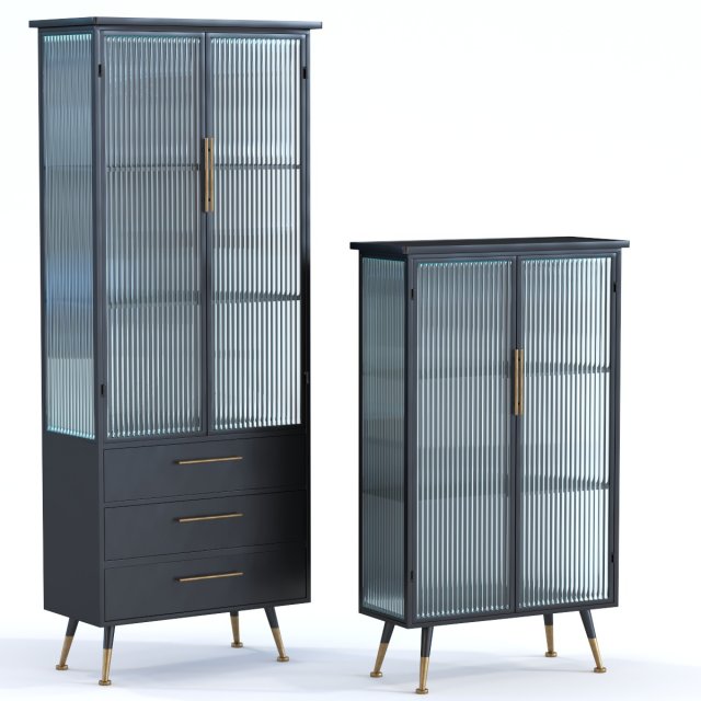 2 cabinet la gomera 2 doors 3D Model .c4d .max .obj .3ds .fbx .stl .blend 