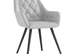 chair with armrest kira grey 3Dモデル