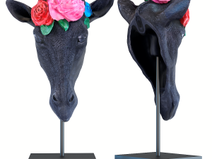 deco object mask giraffe flower 3D 모델