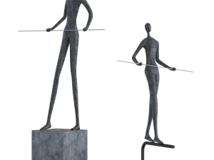 decoratieobject trapez ster 54cm 70cm 3D Model