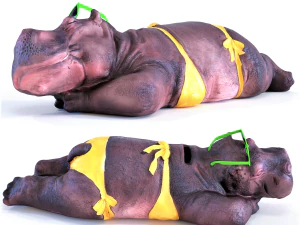 decoratieobject trapez ster 54cm 70cm 3D Model