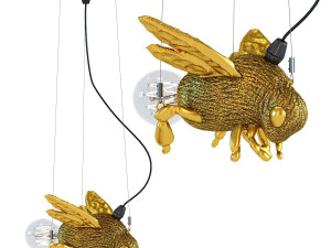 pendant lamp animal bee gold 3D Model