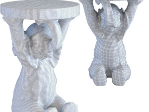 side table animal elefant 3D-Modell