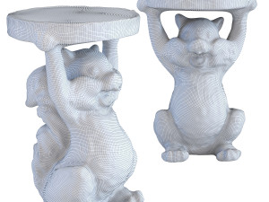 side table animal mini squirrel Modello 3D