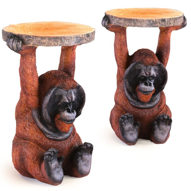 side table animal orang utan 3D Модель .c4d .max .obj .3ds .fbx .stl .blend 