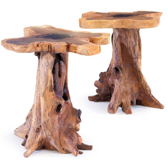 side table tree small kare design 3D Model .c4d .max .obj .3ds .fbx .stl .blend 