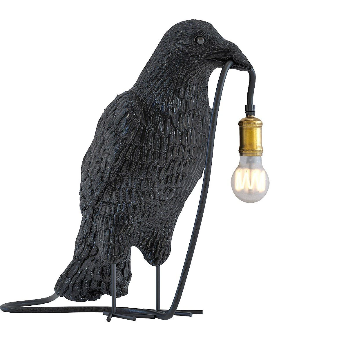 table lamp crow mat black 3D Model .c4d .max .obj .3ds .fbx .stl .blend