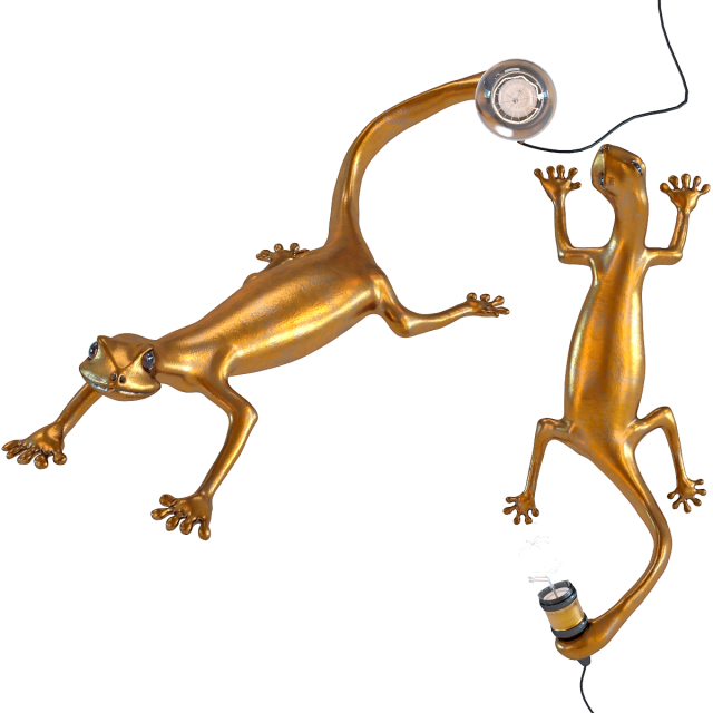 wall lamp gecko head Model 3D .c4d .max .obj .3ds .fbx .stl .blend 