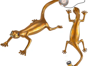 벽 램프 도마뱀 머리 3D 모델