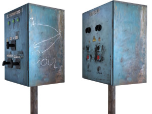 panel boxes electrical and oxygen 3D 모델