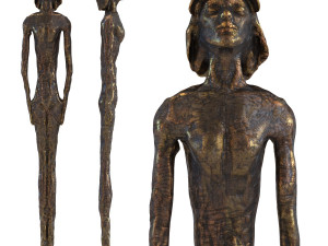 deco object art lady 3D Model