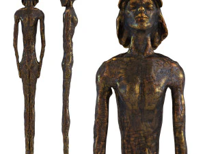 deco object art lady 3D Model