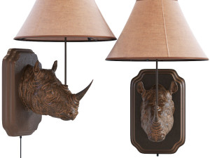 wall lamp rhino 3D Model