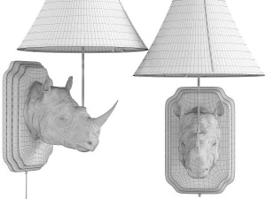 wall lamp rhino 3D Model