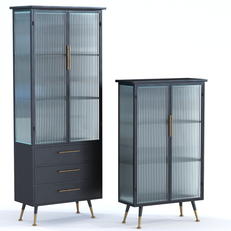 2 Cabinet La gomera 2 doors 3D Model .c4d .max .obj .3ds .fbx .stl .blend 