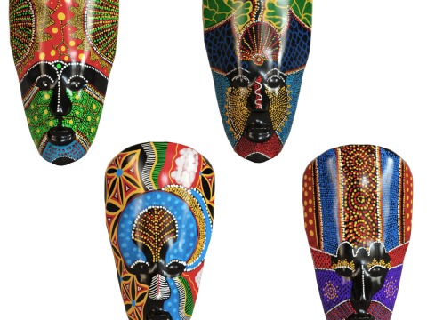 African totem mask 3D Model