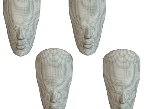 African totem mask Modèle 3D