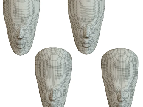 African totem mask 3D Model