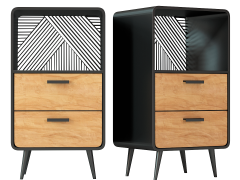 Ashton Drawer Storage Unit 3D Модель