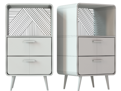 Ashton Drawer Storage Unit 3D Модель