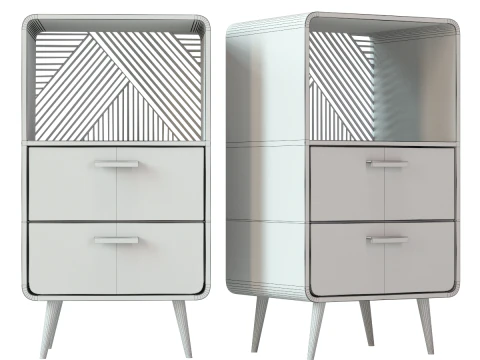 Ashton Drawer Storage Unit 3D Model