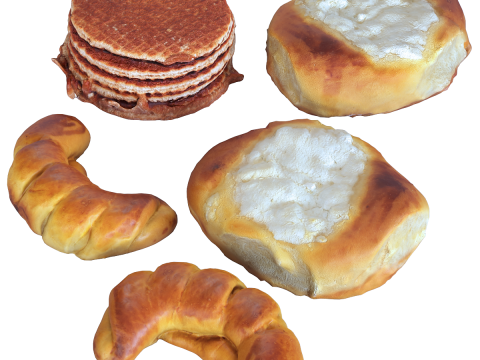 Baking set 001 3D Model