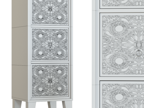 Bandung Small Cabinet 3D Model