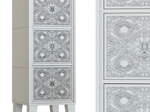 Bandung Small Cabinet 3D Model