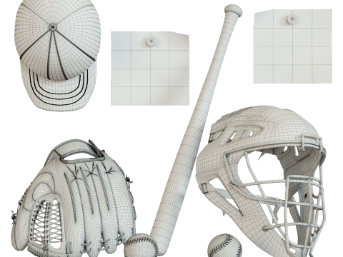 Baseball Set Modelo 3D