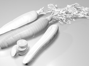 carrot 3D मॉडल