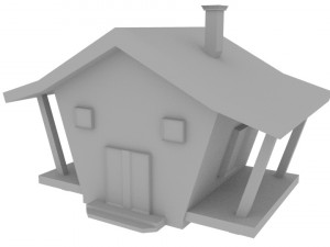 3d low-poly houses 3D Модель