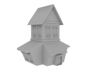 3d low-poly houses 3D Model