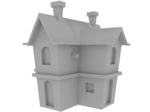 3d low-poly houses 3D Модель