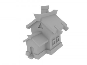 3d low-poly houses 3D Модель