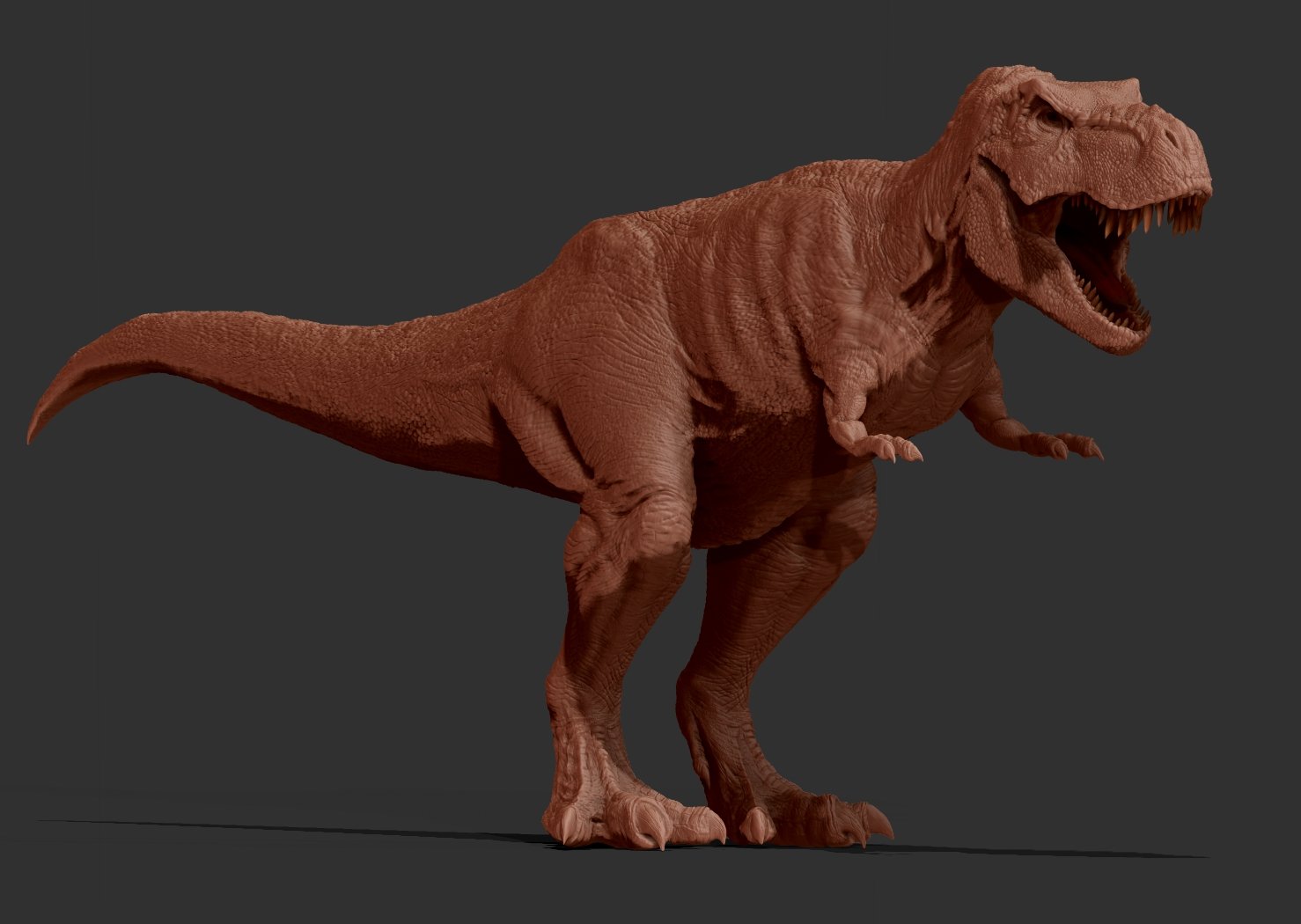 T-Rex Dinosaur (O Jogo Google Dino) impressão 3D