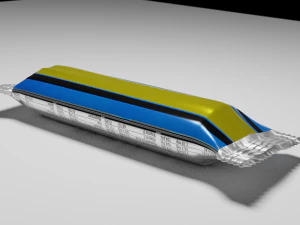 जेनेरिक कैंडी बार लपेटा हुआ 3D मॉडल