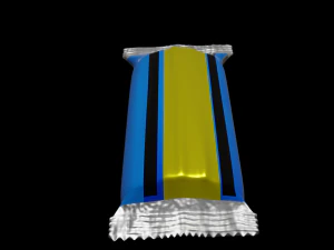 Generic candy bar wrapped 3D Model