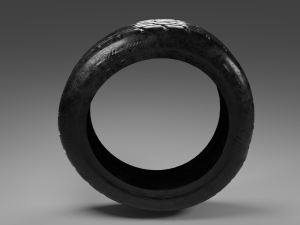 Car Tire Textured Modelo 3D