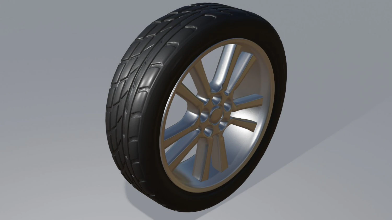 Car Wheel 3D Model .c4d .max .obj .3ds .fbx .stl .blend 