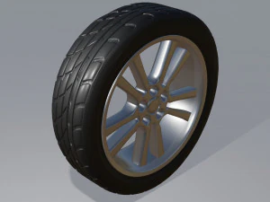 Car Wheel 3D Model