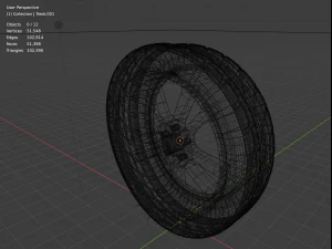Car Wheel 3D Model