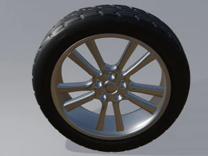 Car Wheel 3D Model