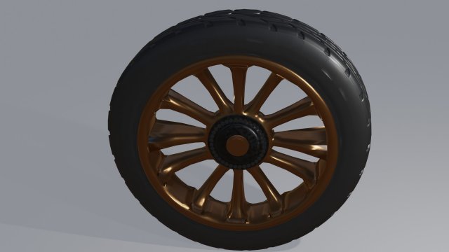Old Fashioned Wheel Modello 3D .c4d .max .obj .3ds .fbx .stl .blend