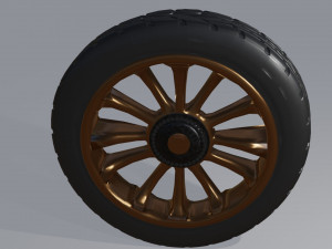 Old Fashioned Wheel Modèle 3D