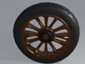 Old Fashioned Wheel 3Dモデル
