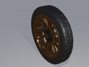 Old Fashioned Wheel Modello 3D