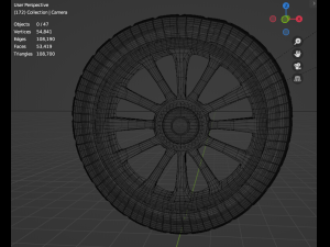 Old Fashioned Wheel Modello 3D