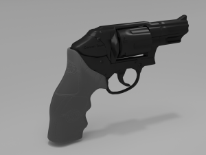 PistolSmith Wesson MP BODYGUARD 38 Crimson Trace 3D मॉडल